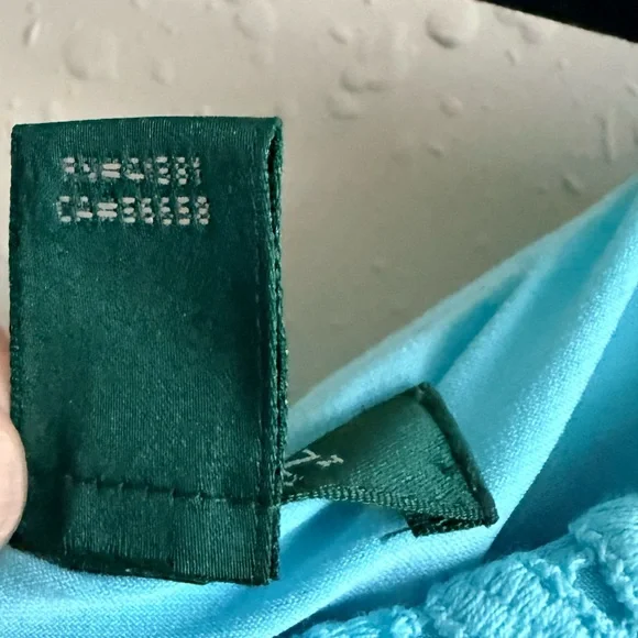 Lauren Ralph Lauren Aqua Lace Sheath Dress Size 2 Wedding Guest Cocktail Dress - Picture 6 of 13